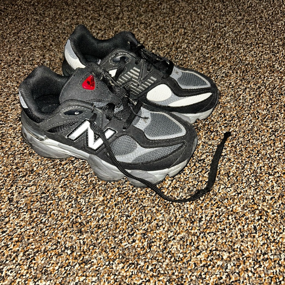 Kids Black and Gray New Balance 9060